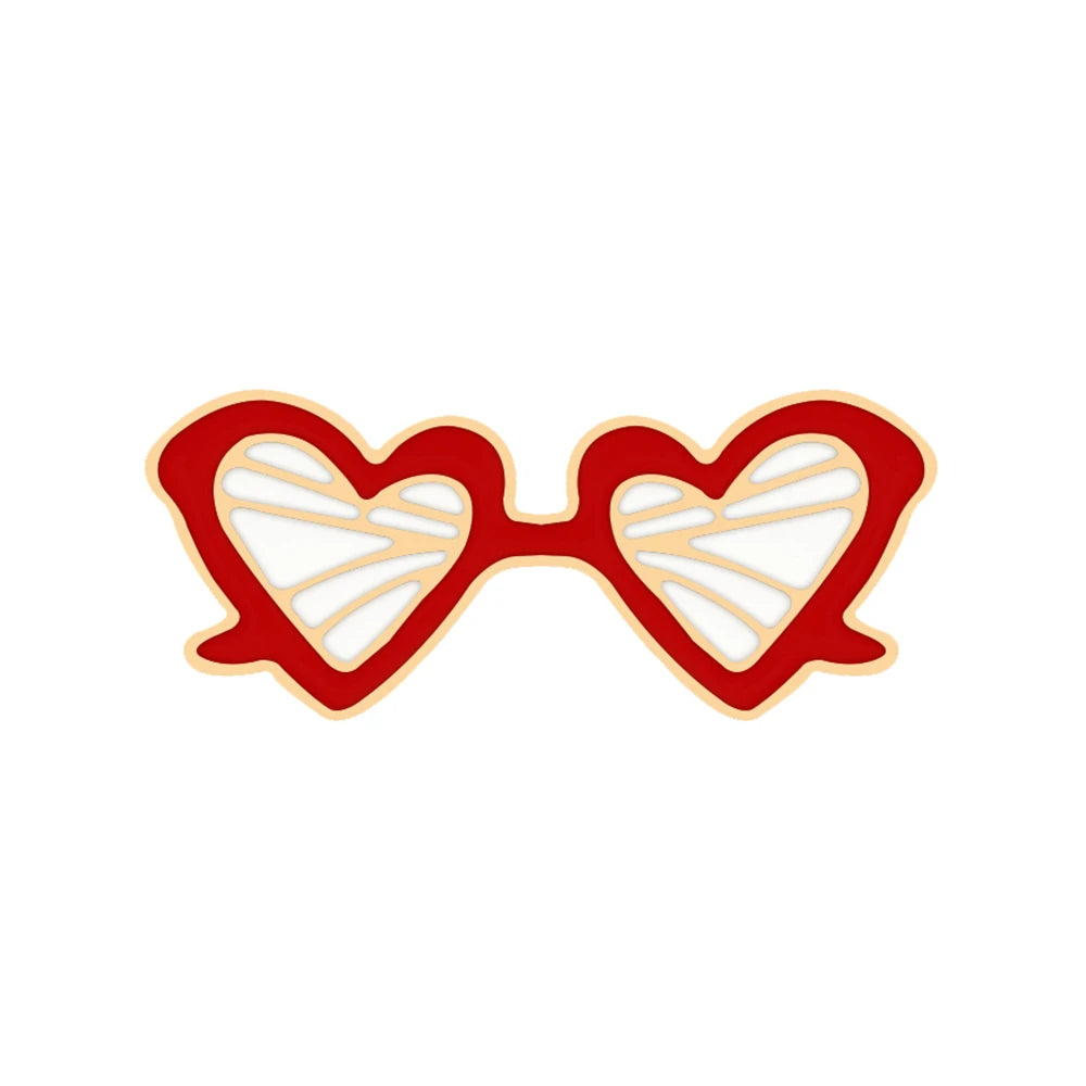 Enjoy Summer Holiday Brooch Cartoon Sea Beach Sunglasses Pins for Friends Drink Cup Ice Cream Tree Enamel Badge Bag Jewelry Gift