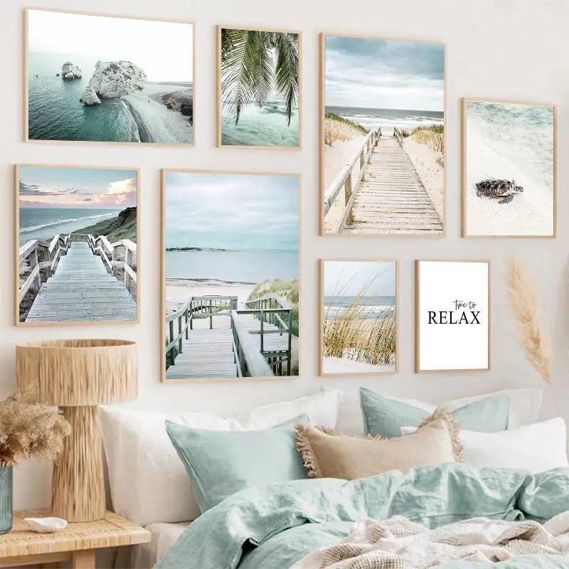 Sea Ocean Wall Art Canvas / Home Decoration
