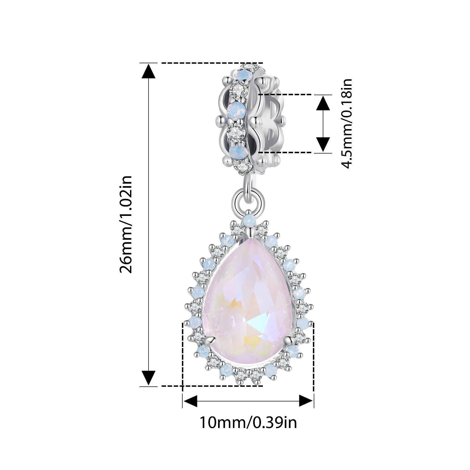 Bamoer Anhänger aus 925er Sterlingsilber in Form eines Glückskürbisses mit Schmetterlingsmotiv und Kristallzuckerperlen für Damen – DIY-Armband-Schmuckzubehör