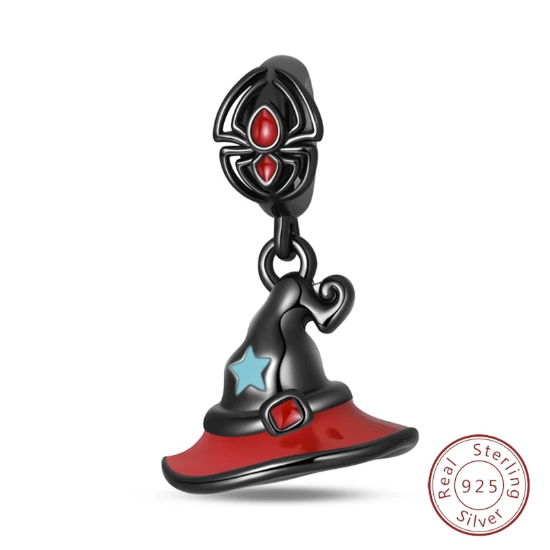 Halloween 925 Sterling Silver Design Charms Beads Pendants Suitable for Original Bracelet DIY Exquisite Making Jewelry