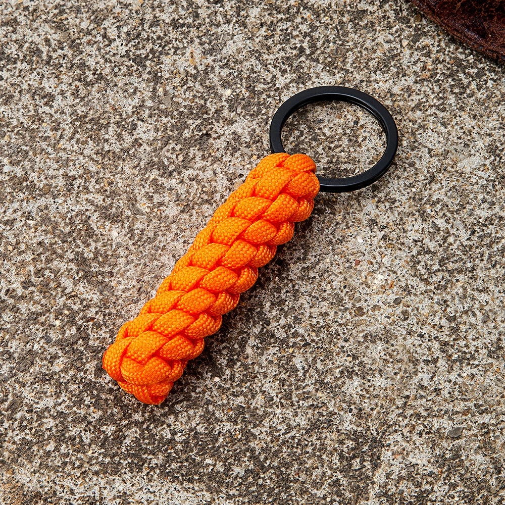 MKENDN Handmade Woven Corn Knot Survival Paracord Keychain Outdoor Rock Climbing Emergency Rescue Rope Backpack key chains Gifts - Madeinsea©