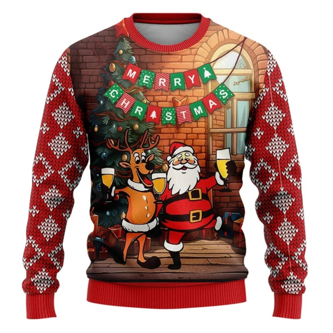 Ugly Christmas Jumper Sweatshirts 3D Print Autumn Fashion Sweatshirts Y2K Children's Hoodies Men's And Women's Sweatshirts