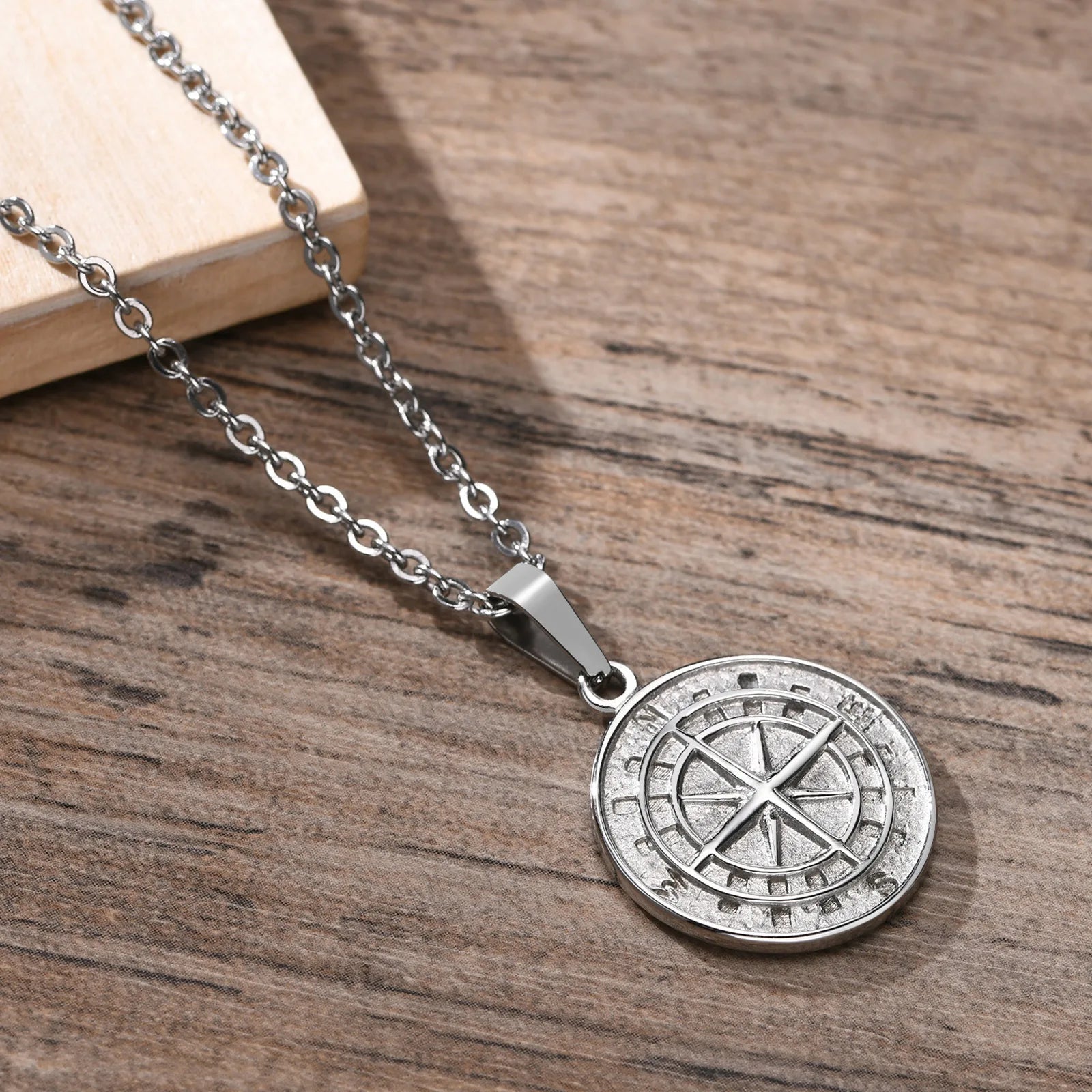 Stainless Steel Nautical Compass Pendant Necklaces - Madeinsea©