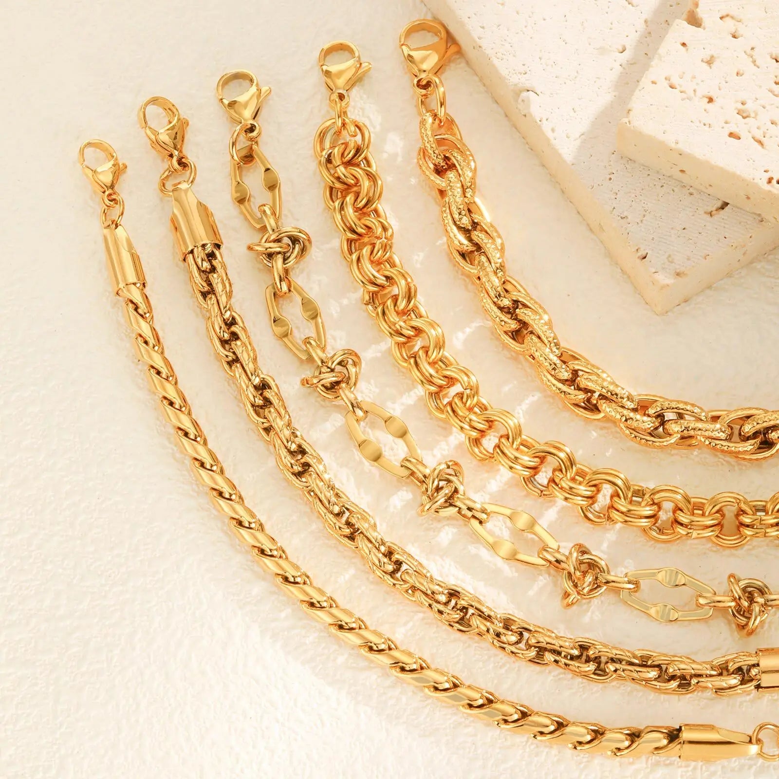 Vnox Vintage Luxury Geometric Open Rings,Natural Stone Stainless Steel Charm Jewelry For Women,Fashion Rings Finger Accessories