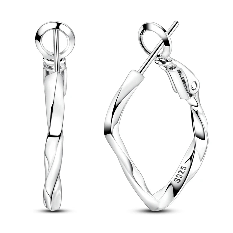2024 neue 925 Sterling Silber Hoop Ohrringe Blumen Zirkon Ohrringe Stud Für Frau Feine Geburtstag Hochzeit Partei Schmuck Geschenke