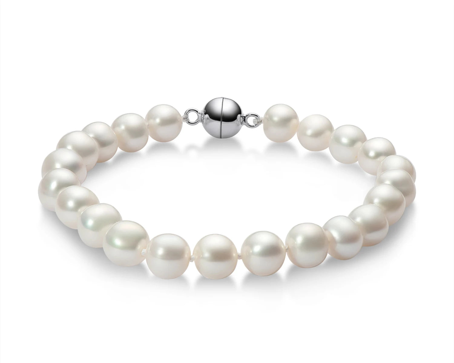 OXTAO 925 Silver Natural Freshwater Pearl Bracelet Women'S Daily Wear Elegant Bracelet Jewelry Anniversary Birthday Gift
