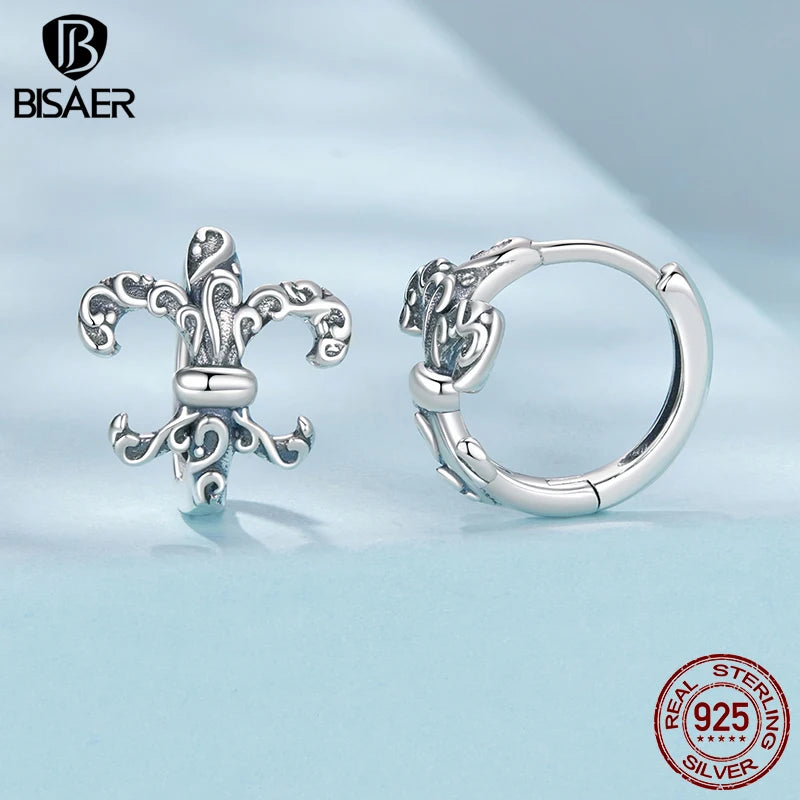 BISAER 925 Sterling Silver Turtle Stud Earrings Bule Enamel Stud Ear Plated White Gold for Women Party Fine Jewelry Holiday Gift