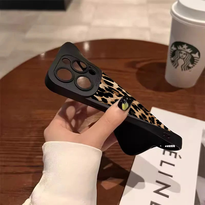 Animal Print Leopard Print Phone Case for Xiaomi Mi 14 13 12 11 Lite 5G 14T 13T 12T 12X Poco M6 X6 X5 X3 F5 F6 Pro 4G Soft Cover