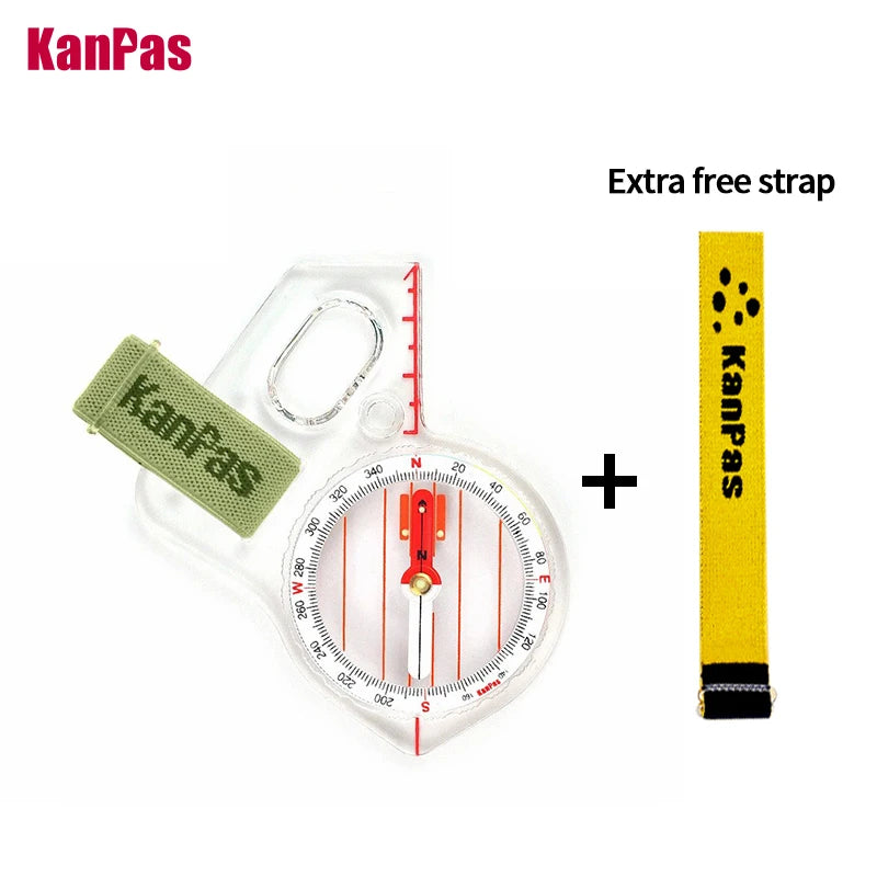 KANPAS Basic and Beginner's Orienteering thumb compass, Orienteering Primary Compass, MA-40-FS, Durable Sport Compass