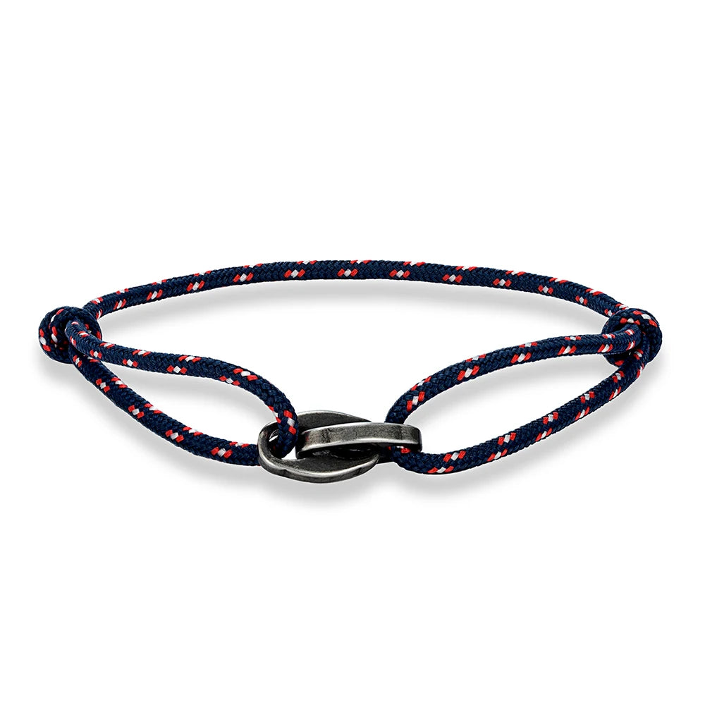 MKENDN Punk Style Surfer Bracelet Men Women Handmade Boho Summer Festival Jewelry Waterproof Cotton Chain Link Bracelet Gift