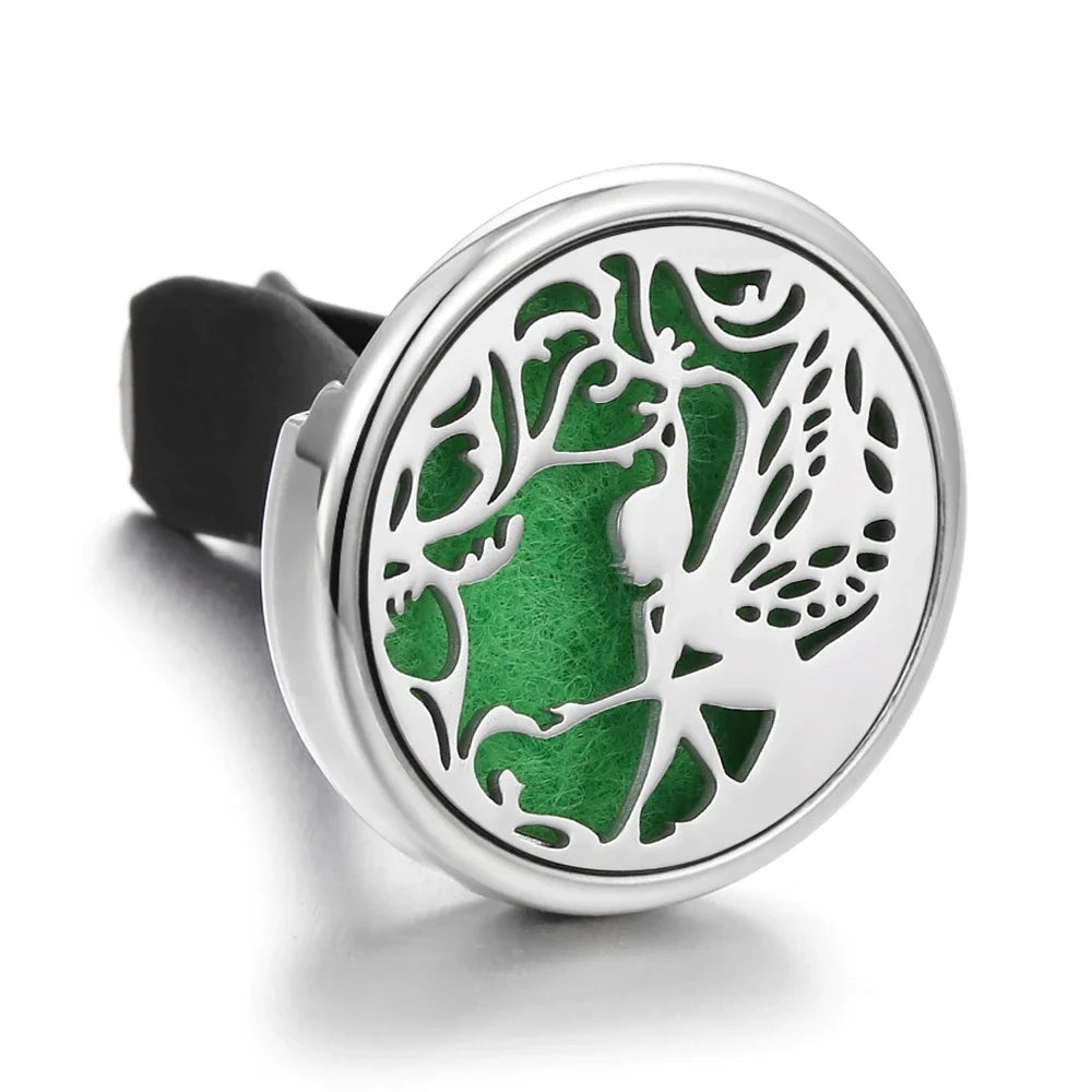 10PCS/LOT Wholesale Car Perfume Diffuser Car Clips Pendants Lockets Perfume Essential Oil Diffuser Aromatherapy Pendant Necklace