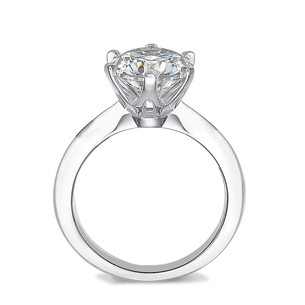 Serenity 1-5ct D Moissanite Rings Women Gift S925 Sterling Silver Jewelry Sparkling Lab Diamond Classic Wedding Rings Plated 18K - Madeinsea©