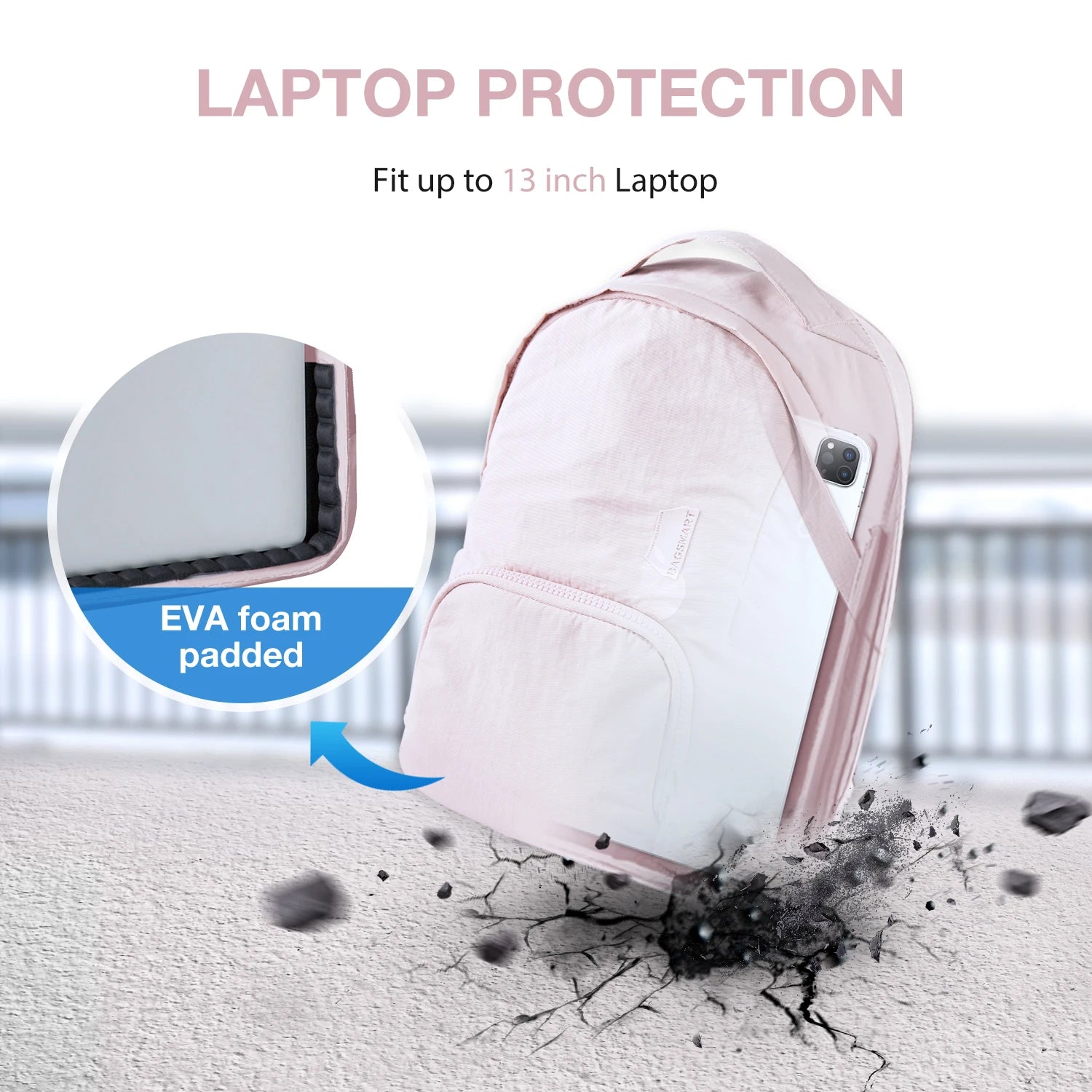 BAGSMART Cute Backpack for Women School College Anti-theft Travel Wate BAGSMART Cute Backpack for Women School College Anti-theft Travel Wate