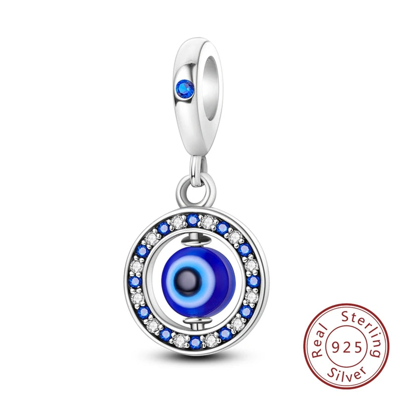 100% Real 925 Sterling Silver Charms Beads Stars Moon Pendant Fit Original Charms Bracelets Bangle DIY Jewelry Gifts