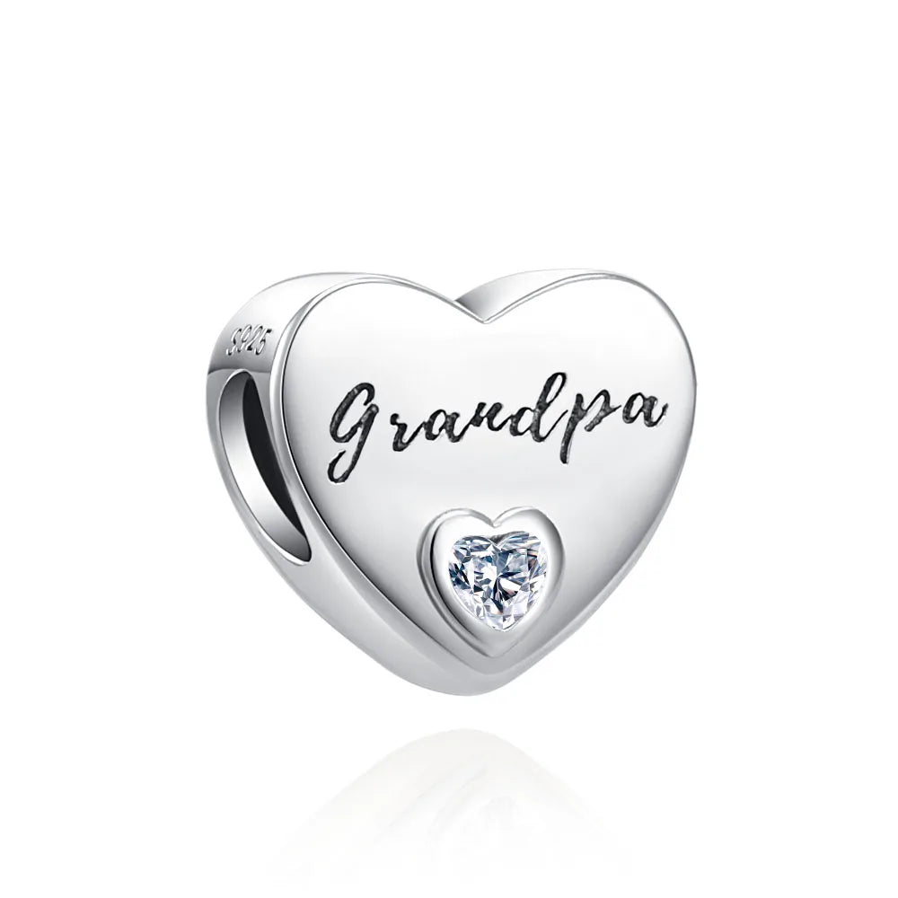 2025 Europe NEW 925 Sterling Silver Family Charm Dangle Pendant Bead Fit Women Original Bracelet Jewelry For Gift Mom Brother