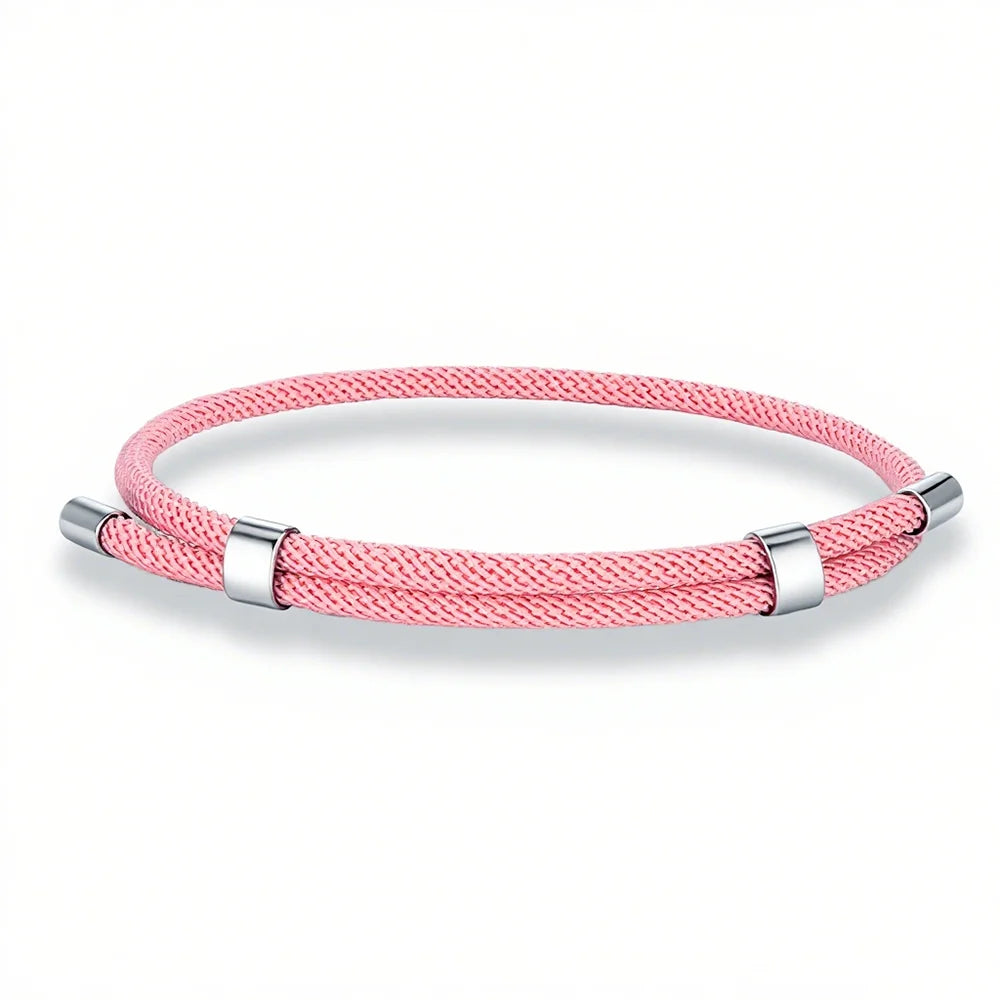 MKENDN Simple Style Men Women Bracelet 3mm Durable Marine Rope With Polished Steel Closure Jewelry Summer Beach Gifts - Madeinsea©