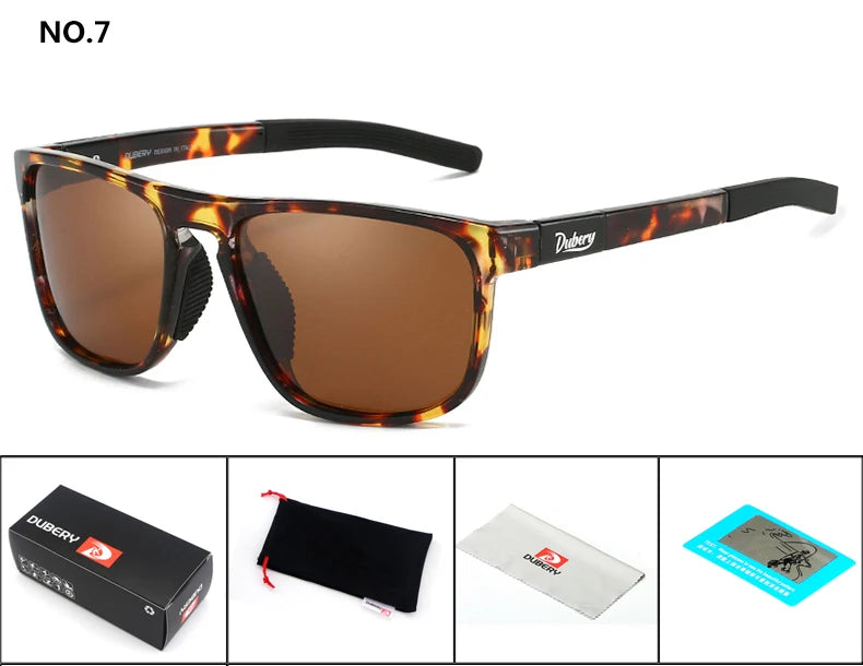DUBERY 2025 New Fashion Polarized Sunglasses UV400 Protection Men Women Retro Classic Driving Outdoor 9 Colors Model 578
