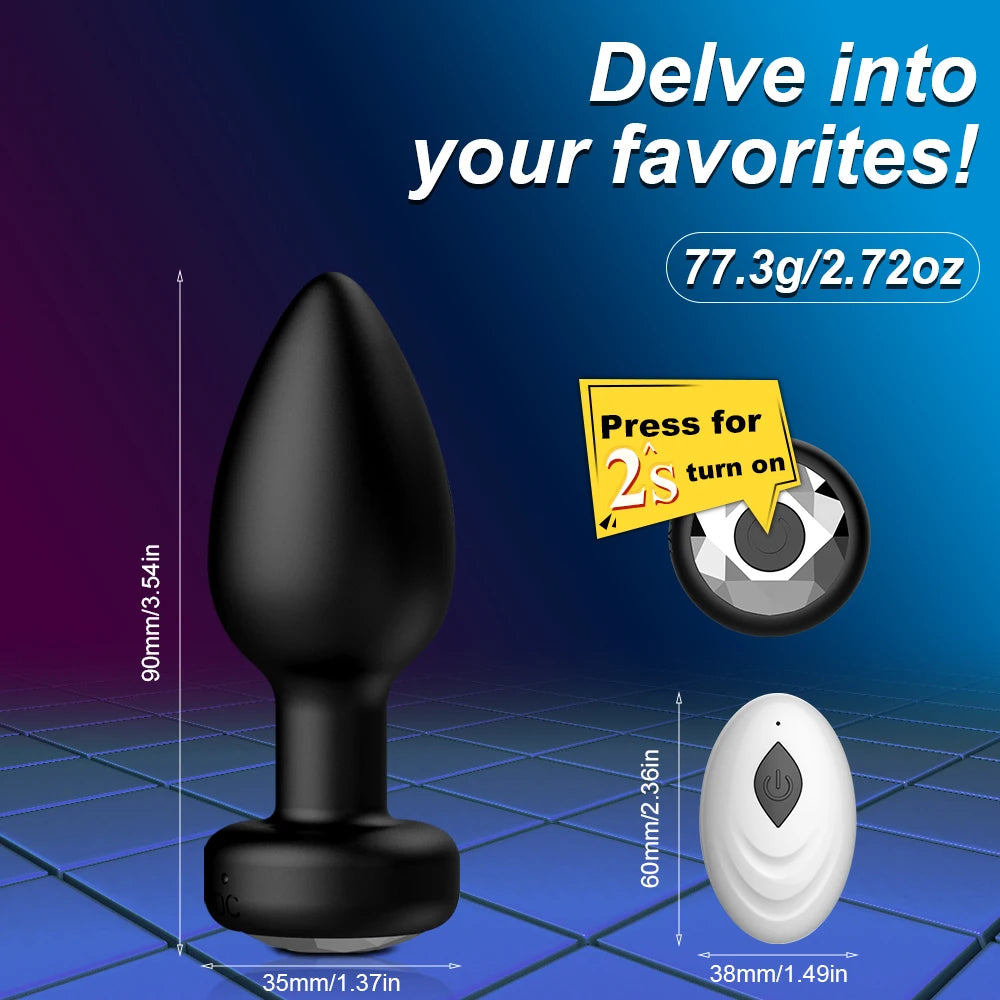 APP Wireless Remote Vibrating Butt Plug Anal Vibrator Sex Toys for Women Ass Dildo Prostate Masturbation Massager Men and Couple