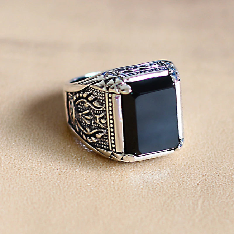 2024 Punk S925 Sterling Silver Rings For Men