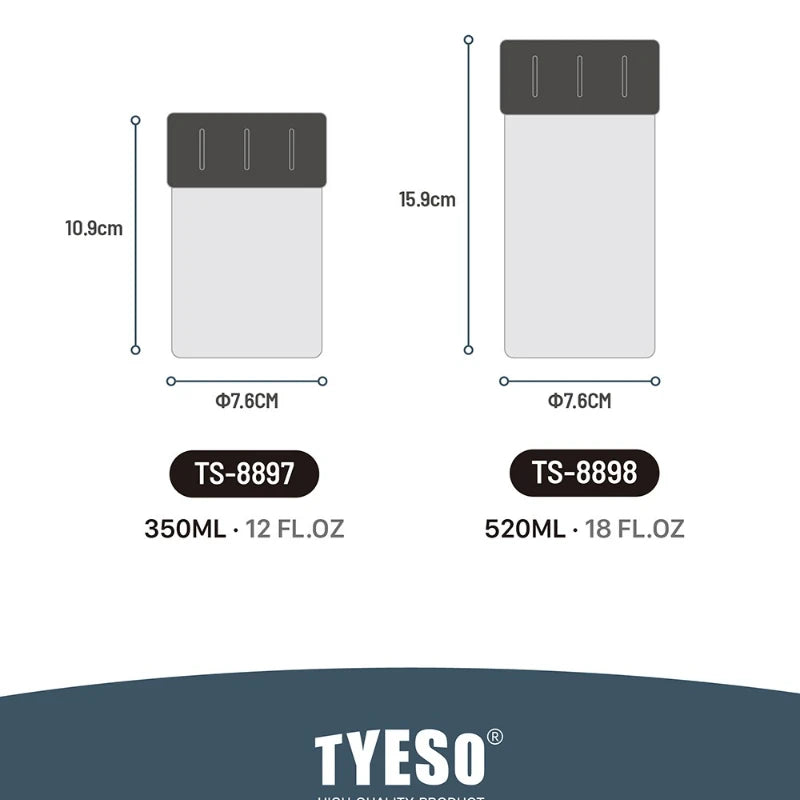 TYESO Stainless Steel Beer Can Holder12/18oz Keep Warm and Cold Vacuum Portable Sweat-Proof Anti Slip Design Accessoires Thermos