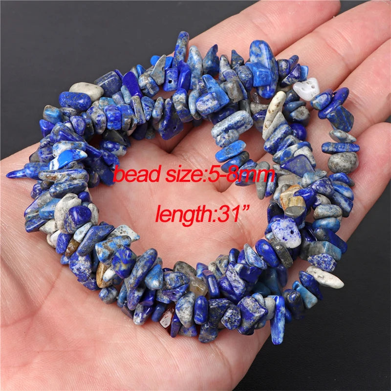 45 Styles Natural Lapis Lazuli Beads Blue Round Rondelle Faceted Loose Spacer Stone Bead For Jewelry Making Accessories Supplies