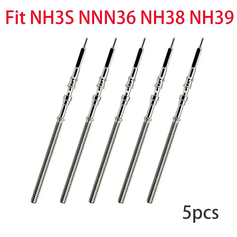 Watch Stem Stainless Steel Spare Parts fit NH35 NH36 NH38 NH39 Crown Automatic Mechanical Movement Watch Parts Crown Stem