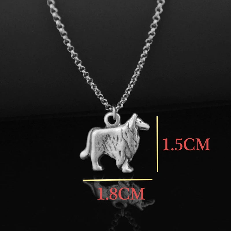 New German Shepherd&Corgi&Chihuahua&Whippet Dog Love Necklace Men Pet Charm Necklaces For Women Long Chains Party Gifts Jewelry