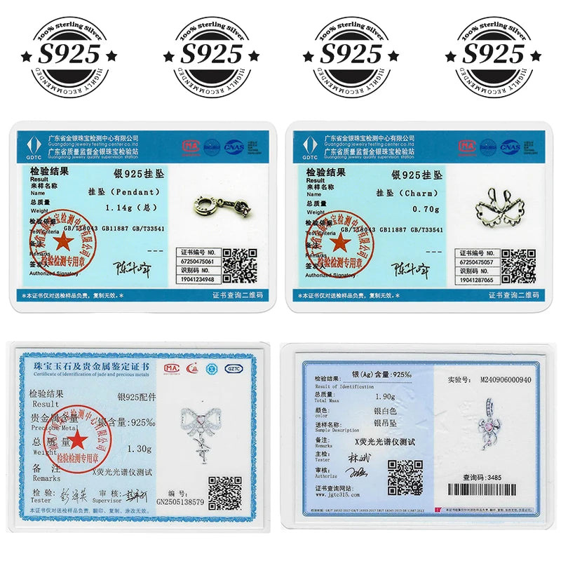 Fit Original 925 Sterling Silver Charms Beads Bows Swan Ballet Princess Pink Charms For Women Fine DIY Birthday Jewelry Gifts