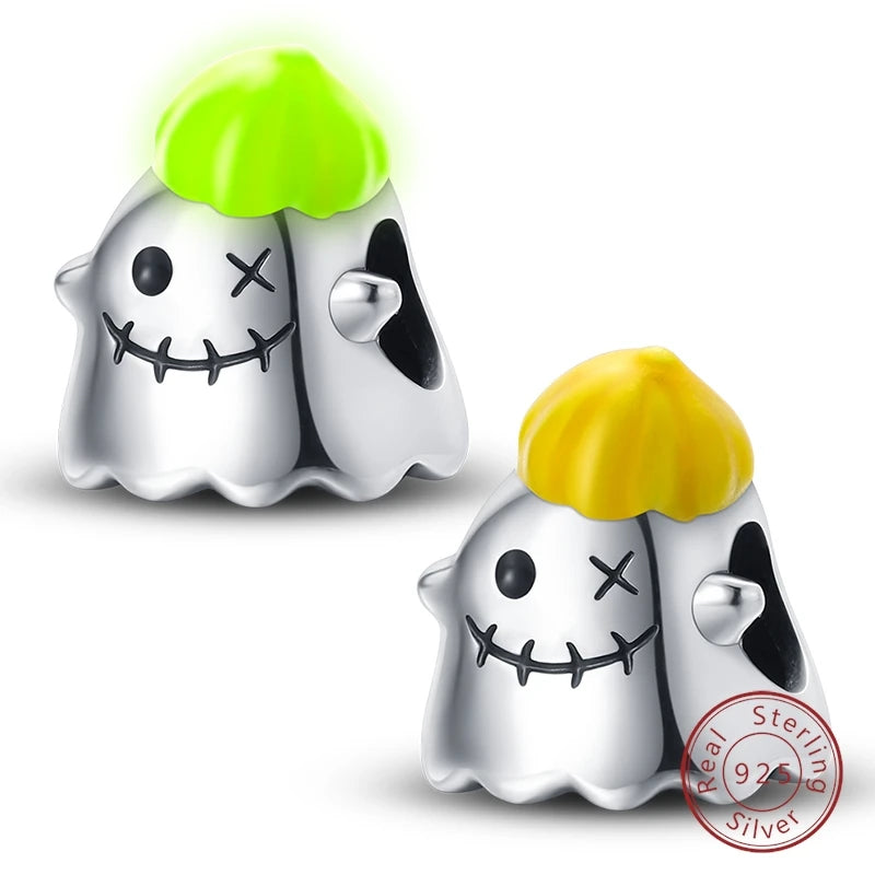 Halloween 925 Sterling Silver Design Charms Beads Pendants Suitable for Original Bracelet DIY Exquisite Making Jewelry