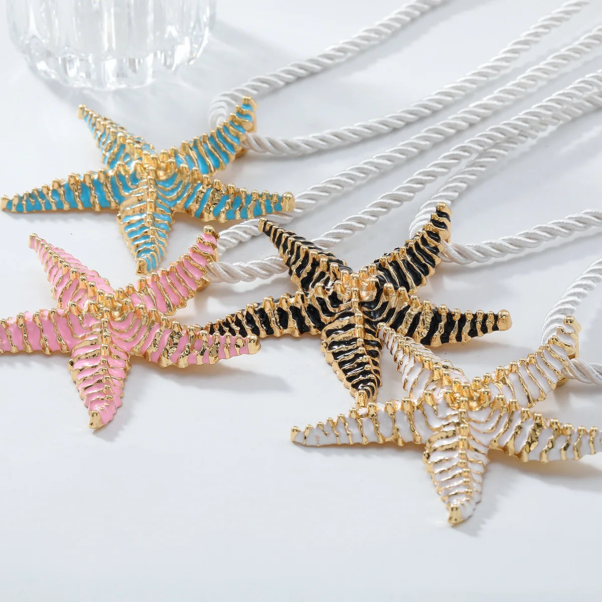ZAA Bohemian Colorful Starfish Necklace for Women