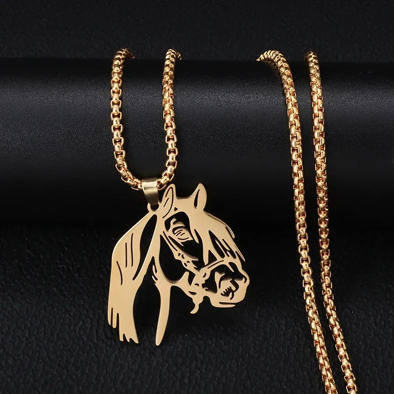 Retro Neptune Poseidon Trident Necklace Ukraine National Emblem Pendant Men\\\\\\'s Fashion Cool Trendy Jewelry Accessories