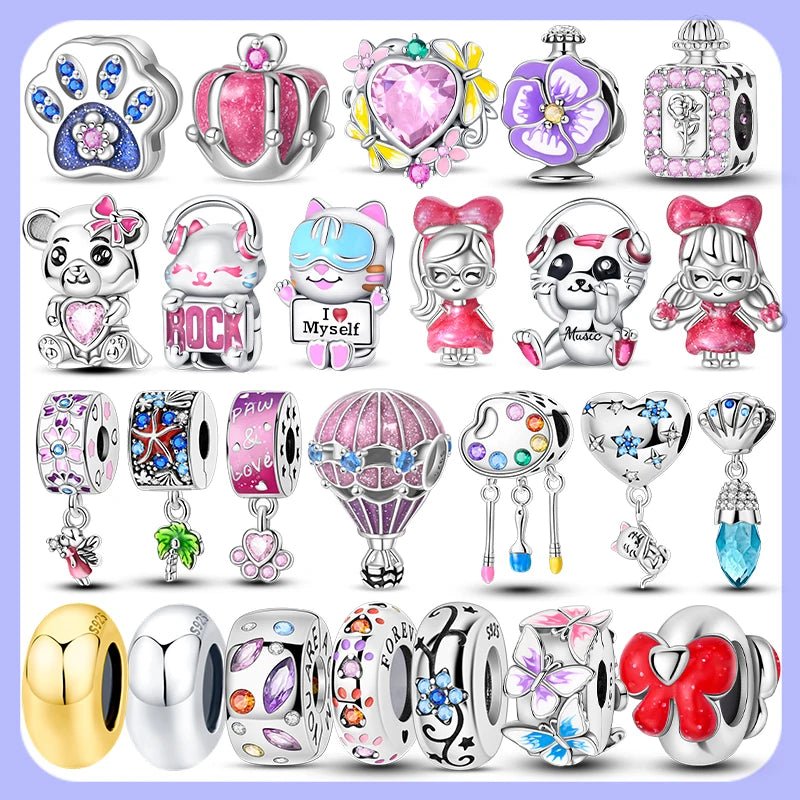 2024 neue Original 925 Sterling Silber Charms Perlen Für Original Armband S925 Charms Frauen DIY Schmuck Geschenk