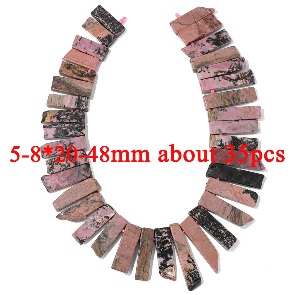 Wholesale Natural Pink Black Rhodonite Stone Beads Round Oval Rondelle Loose Spacer Gem Bead For Jewelry Making DIY Accessories