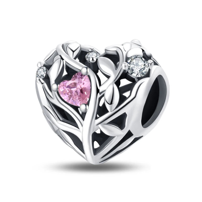 Hot Sale Charms Beads 925 Sterling Silver Pink Perfume Bottle Letter Luminous Firefly Tarot Card Beads Fit DIY Bracelets Jewelry - Madeinsea©