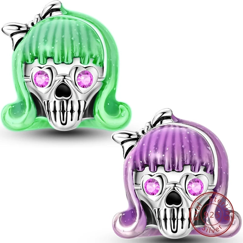 Halloween 925 Sterling Silver Design Charms Beads Pendants Suitable for Original Bracelet DIY Exquisite Making Jewelry