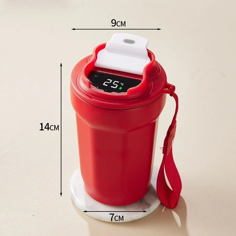 Smart Temp Display Stainless Steel Tumbler Vacuum Insulated Coffee Cup Travel Mug for Tea Thermos Cups Thermal Hot Water Bottle