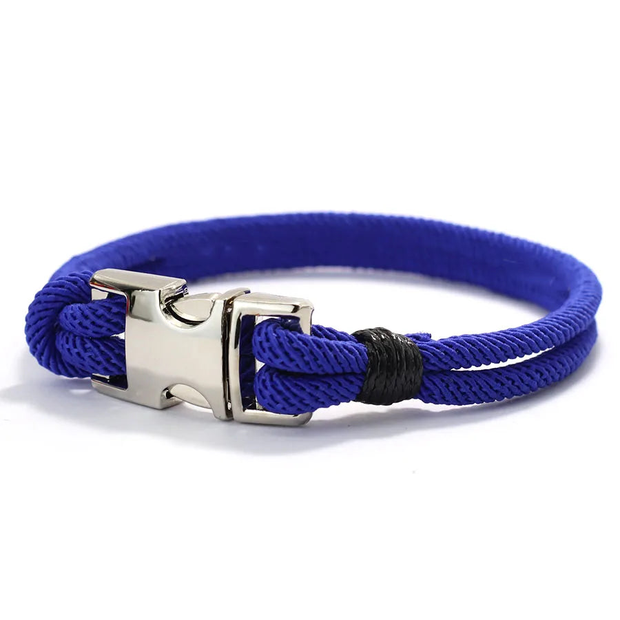 New Good Luck Rope Bracelet Men Bilayer Detachable Buckle Wrap Braslet Locomotive Cool Riding Outdoor Survival Braclet Pulseria