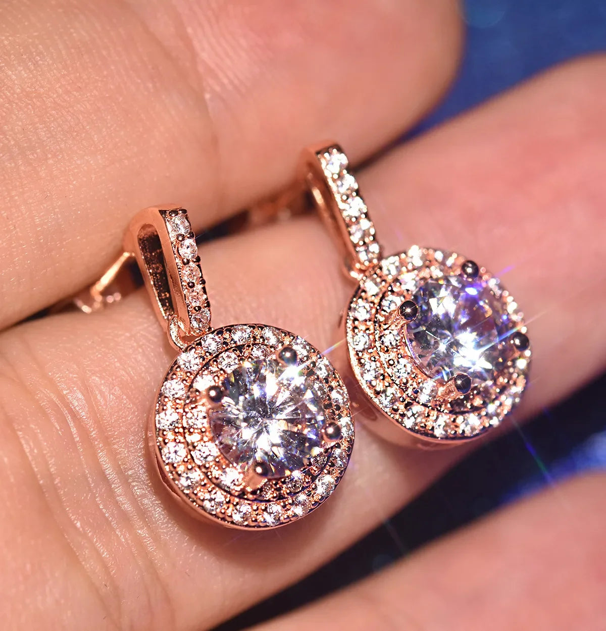 Luxury Female Earrings 925 Sterling Silver Princess Square Micro Pave Zircon Earrings for Women Jewelry Wholesale Pendientes