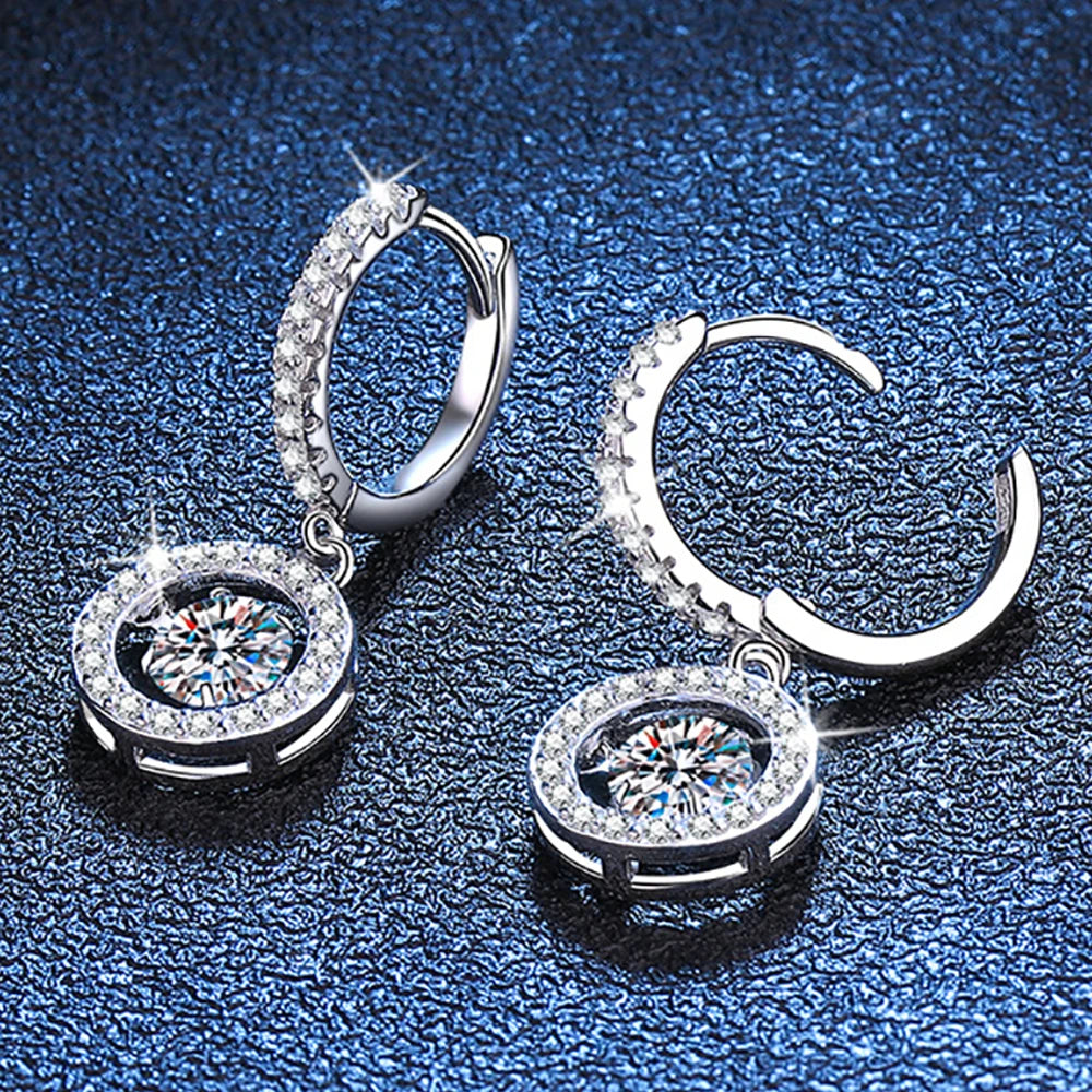 Serenity 5mm D Moissanite Earrings for Women Men Gift Sparkling Lab Diamond Drop Earrings S925 Sterling Silver Earrings Jewelry - Madeinsea©