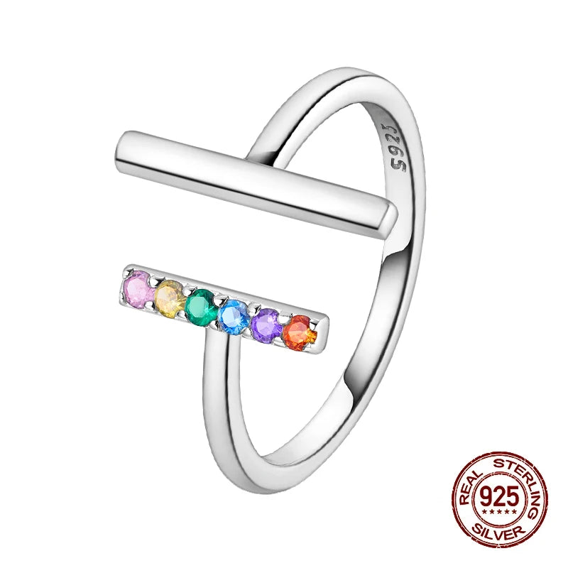 Rings For Women 100% 925 Sterling Silver Shiny Dragonfly Heart Shaped Hollow Open Rings Fine Wedding Engagement Jewelry Gift