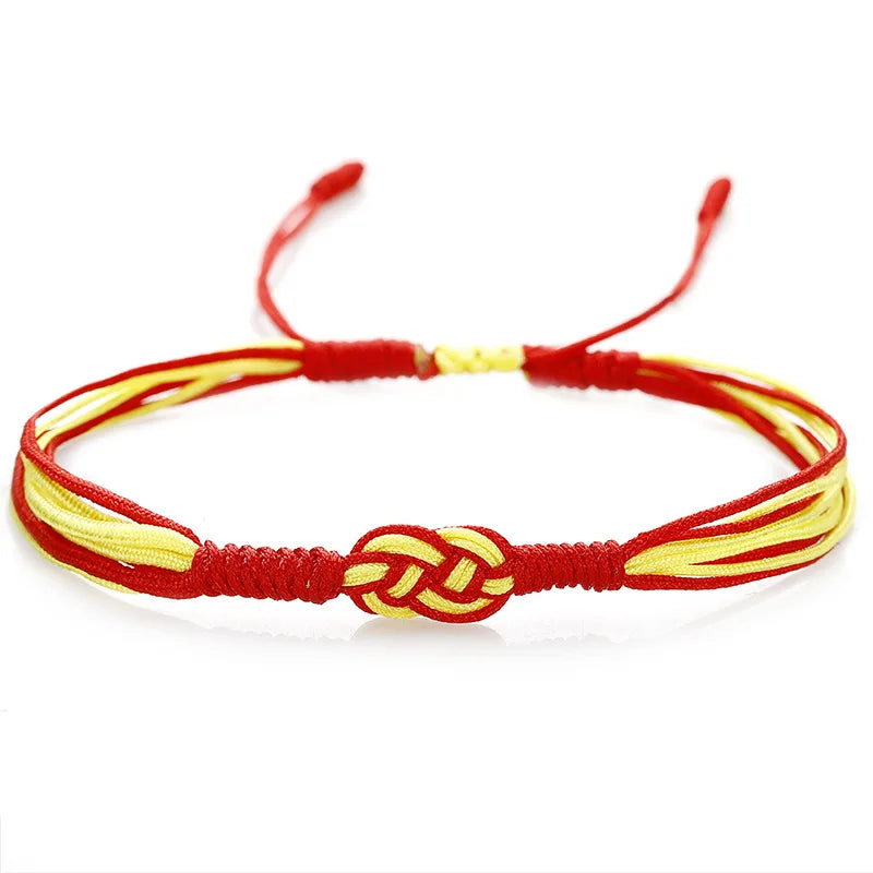 Stylish Handmade National Flag Color Bracelet Unisex Good Luck Weaven String Braslet Adjustable National Day Braclet Pulseria