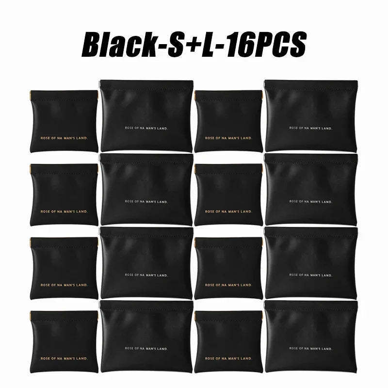 Small Makeup Bag Data Mini Portable Cable  Digital Storage Bag Automatically Closes Wired Earphones Carrying Bag Power Charger