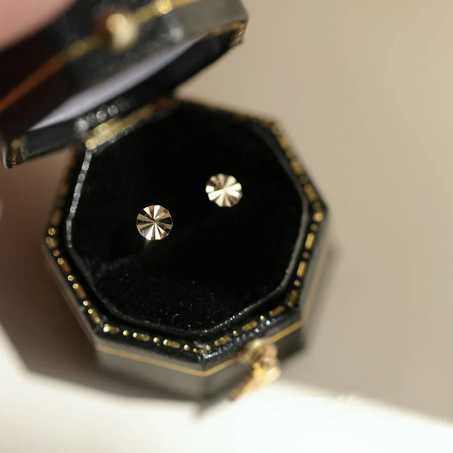 Boucles d'oreilles en argent sterling 925 plaqué or 14 carats, motif exquis, cercle, pour femmes, bijoux minimalistes polyvalents et tendance