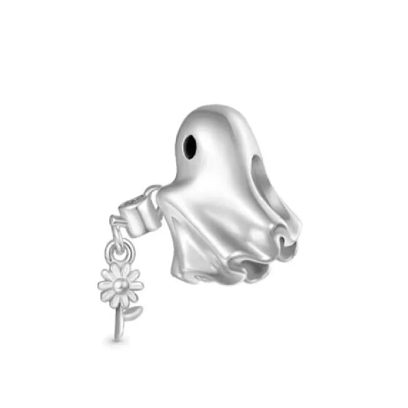 New 925 Silver Dark Black Series Charm Clown Bead Spider Pendant Talisman Women's Jewelry Fit Original European Bracelet Gift