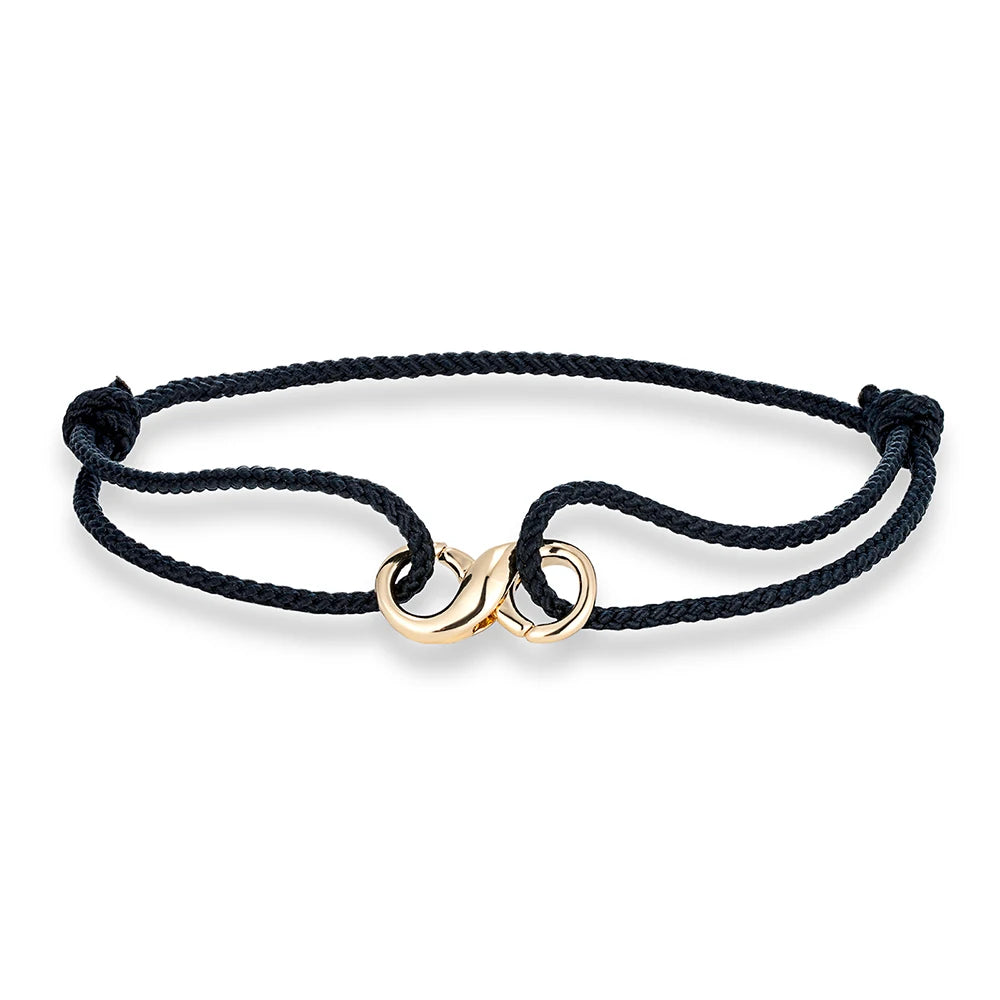 MKENDN Infinity Symbol Bracelet Lobster Clasp Mens Braided Thin Rope Bracelet With Carabiner Spring Clasp For Surfer Couple Gift