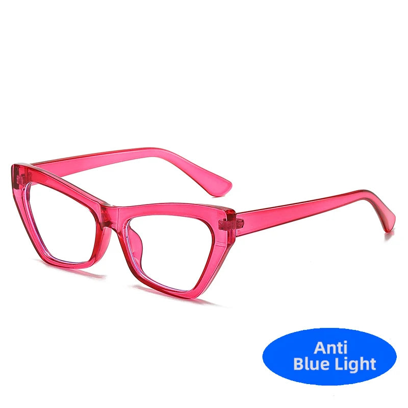 Anti Blue Light Cat Eye Glasses Women 2025 New Luxury Small Frame Y2K Punk Eyeglasses Vintage Computer Goggles Gafas De Lectura