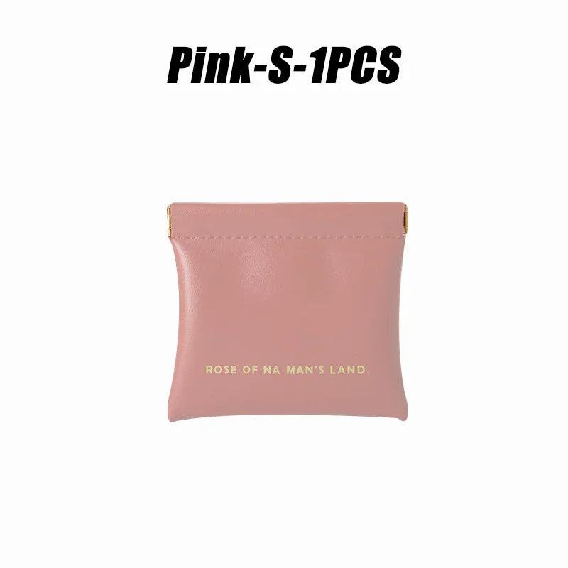 Small Makeup Bag Data Mini Portable Cable  Digital Storage Bag Automatically Closes Wired Earphones Carrying Bag Power Charger