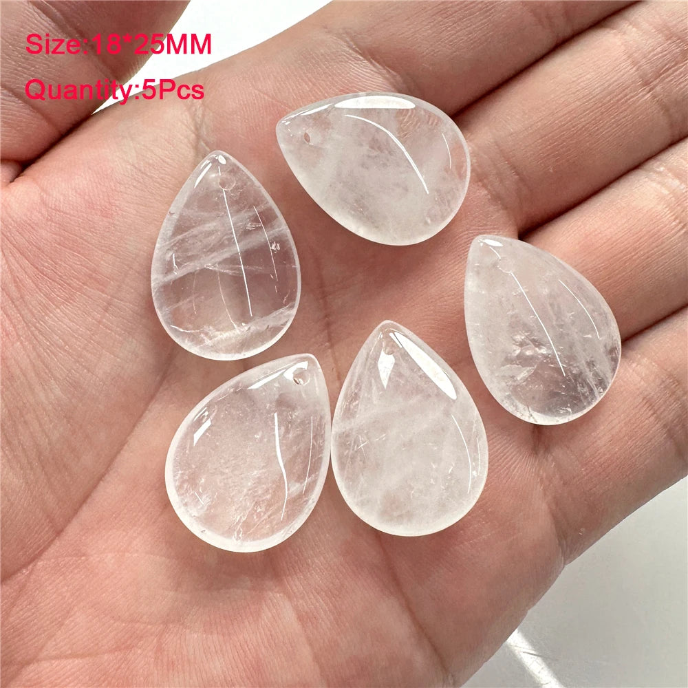 Wholesale Natural Stone Clear Quartz Crystals Beads Faceted Smooth Irregular Loose Bead For Jewelry Making Charm Accessories DIY