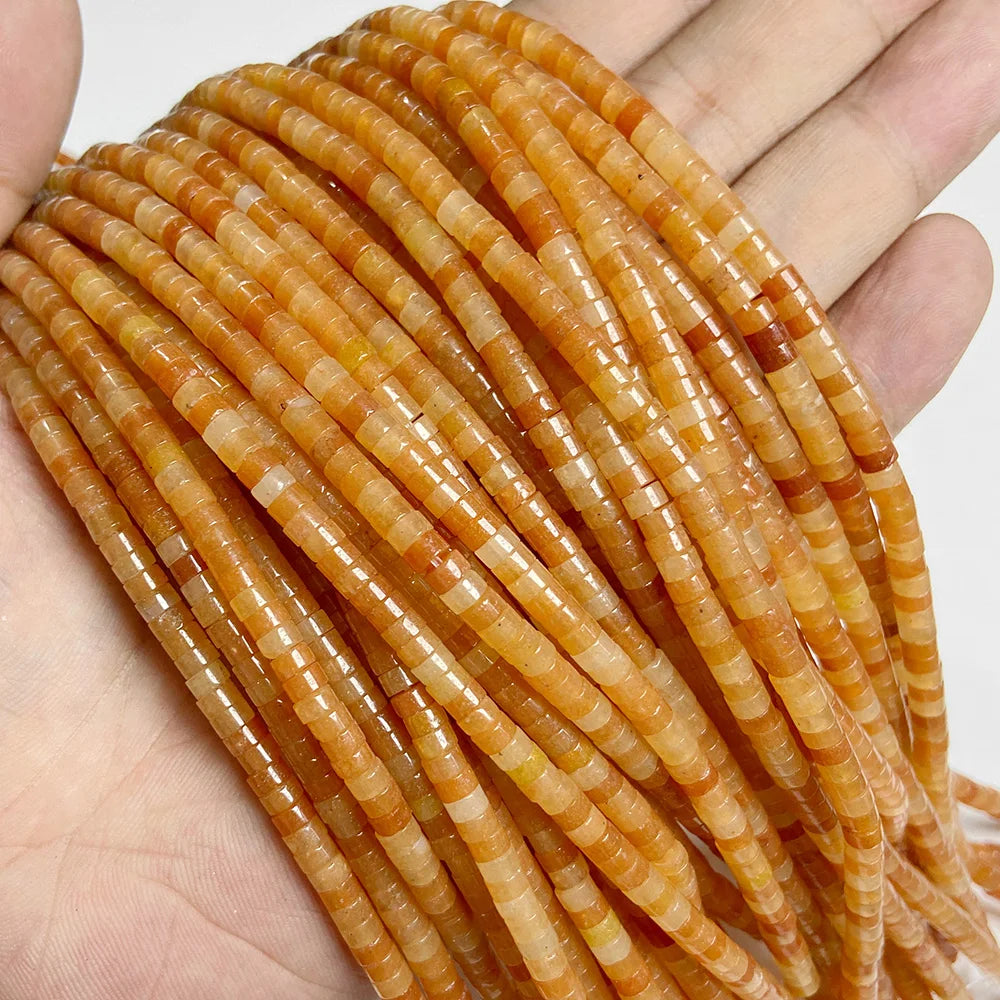 2x4mm Blue Flat Round Stone Bead Imperial Agates Jades Rondelle Loose Beads For Jewelry Making DIY Bracelets Necklace Handmade