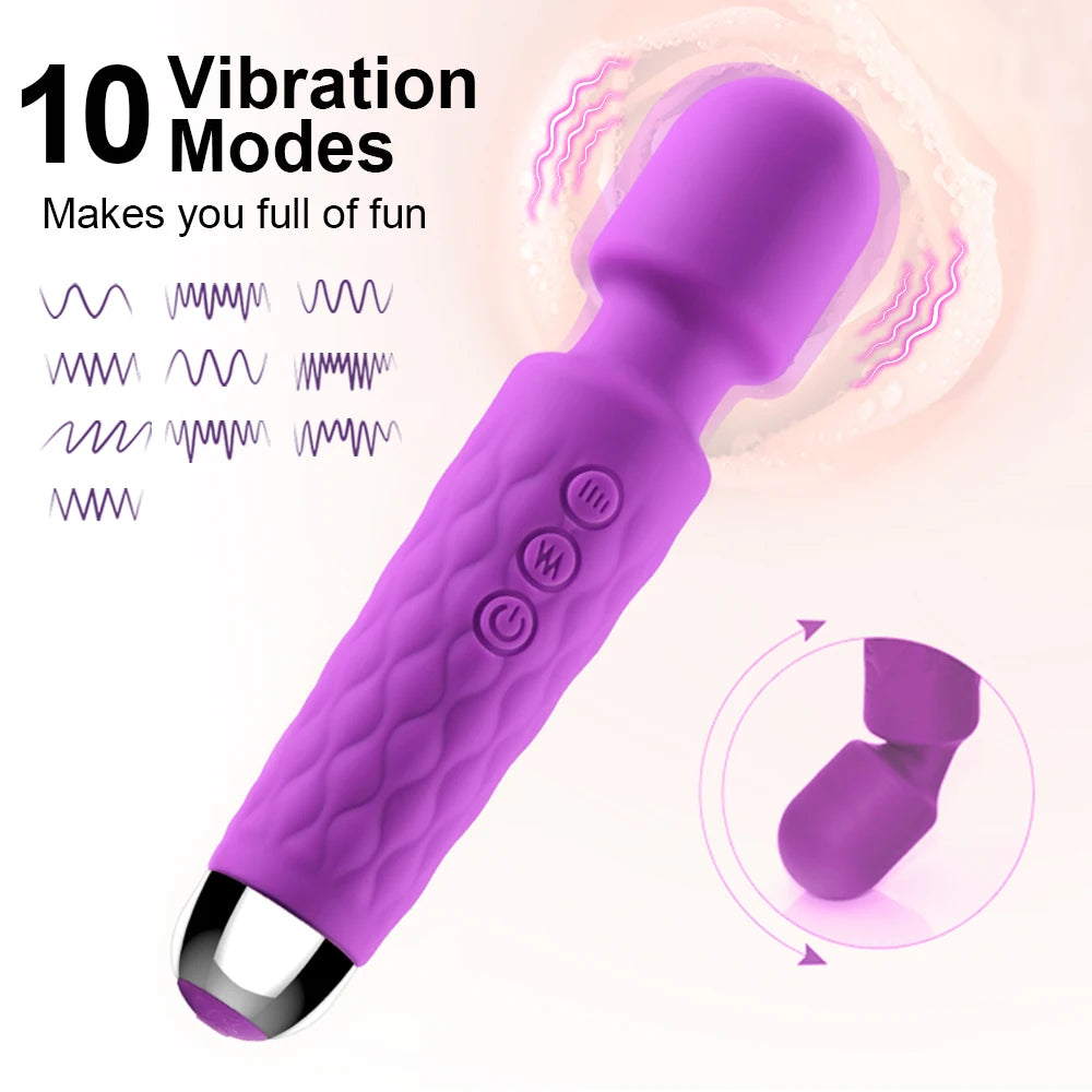 Wireless Dildos AV Vibrator Magic Wand for Women Clitoris Stimulator G Spot Massager Vibrator Female Masturbator Adult Sex Toys - Madeinsea©